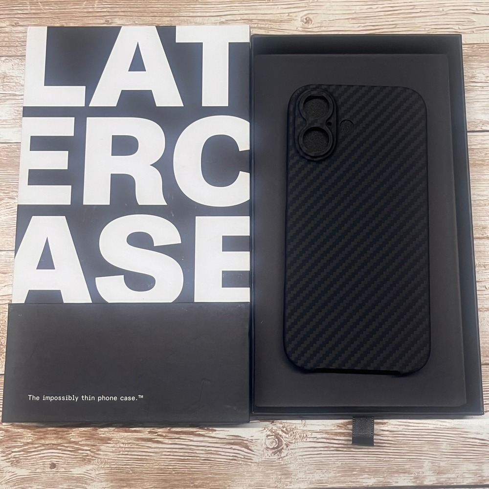 Latercase Classic Carbon Fiber Phone Case for iPhone 16‎ Impossibly Thin Feather